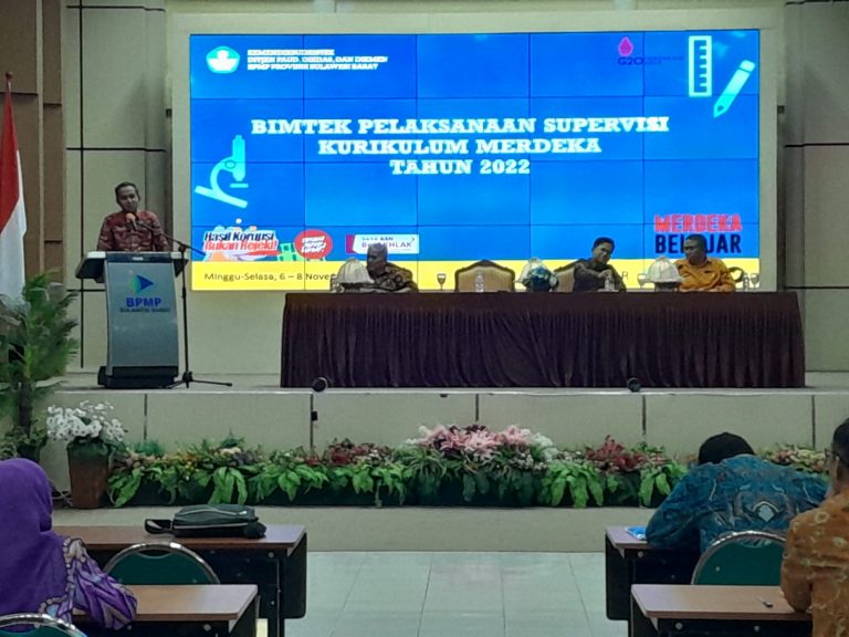 Sebanyak 88 Pengawas Mengikuti Bimtek Pelaksanaan Supervisi Kurikulum Merdeka di BPMP Sulawesi Barat